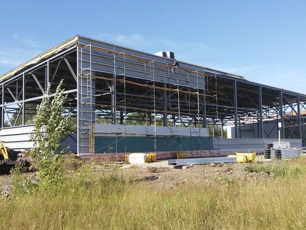 Металлокаркас под коммерческое помещение